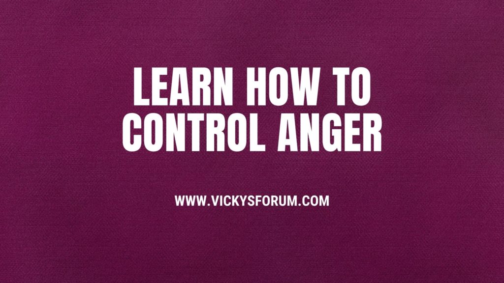 Control your anger