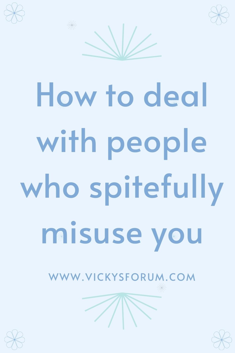 Dealing with spiteful actions