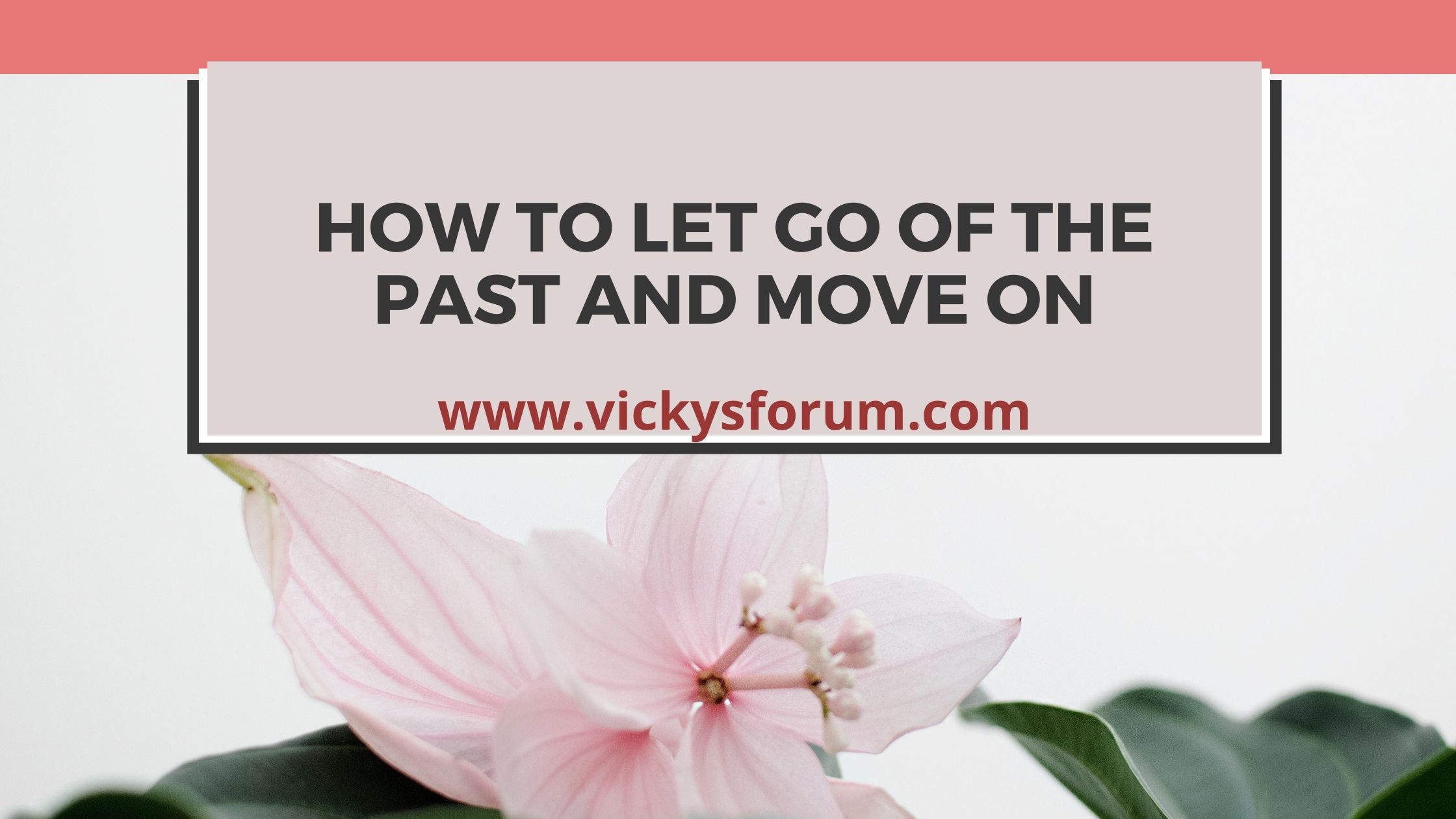 How to let go of the past and move forward - Vicky's Forum - Life Coach