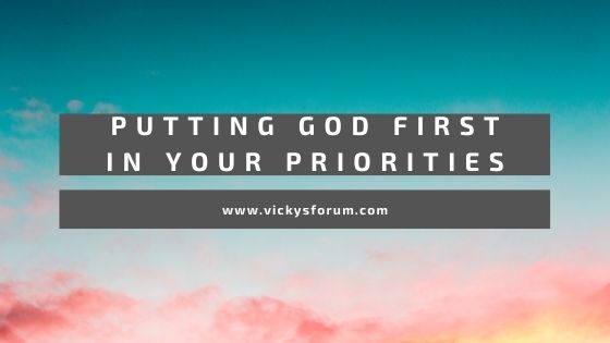 Why you need to put God first