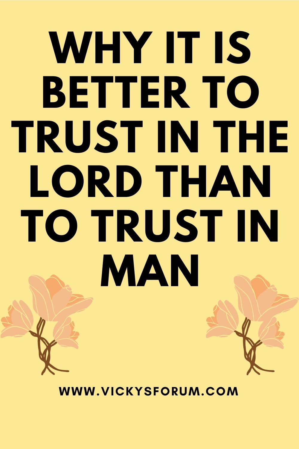 Trust God