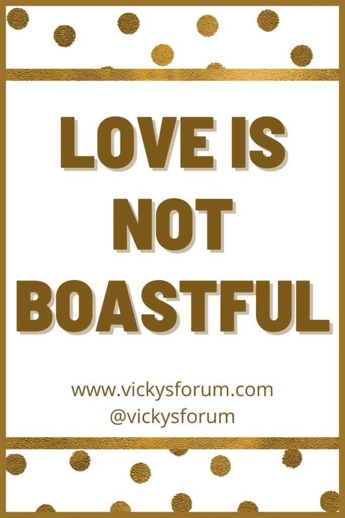 Love does not boast