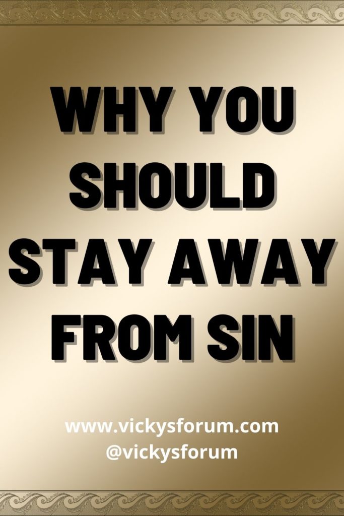 Sin is costly