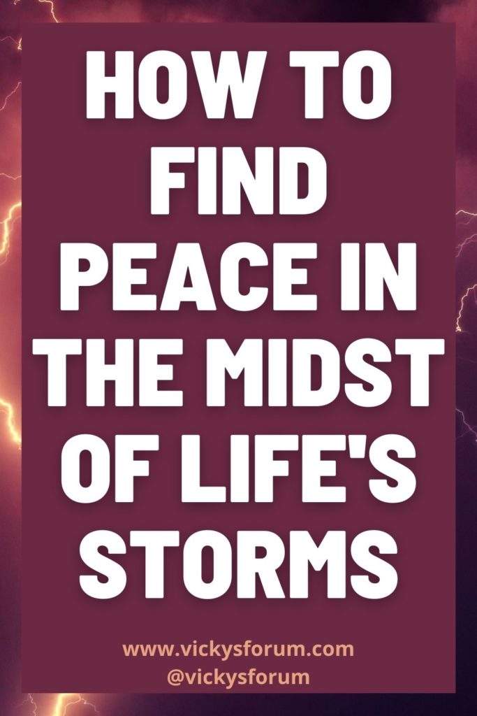 Peace in the midst of life's storms