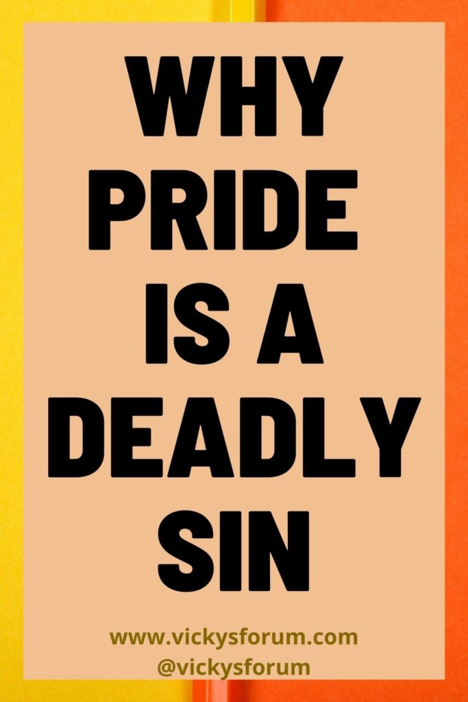 The sin of pride