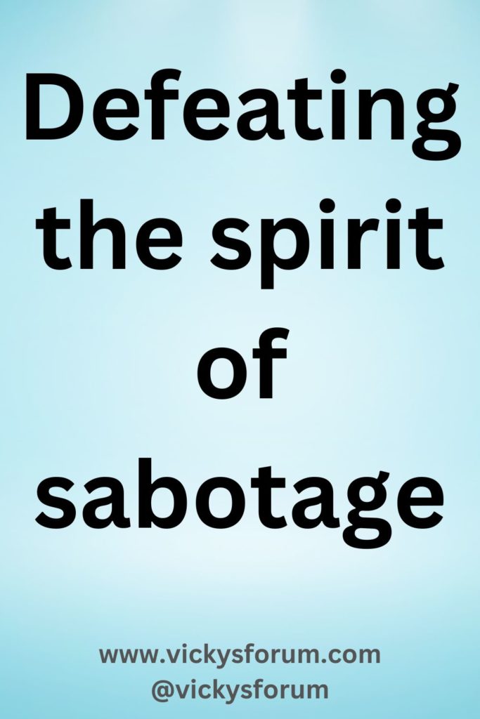 The spirit of sabotage